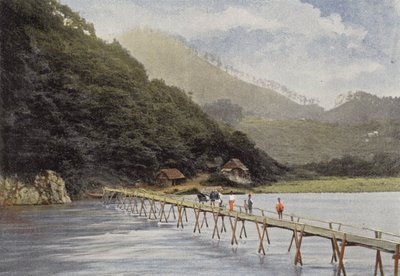 Passerelle sur la rivière d